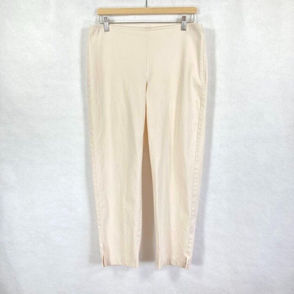 Eileen Fisher  Khaki Ankle Length Pants Grandma Core Luxury Preppy Academia S